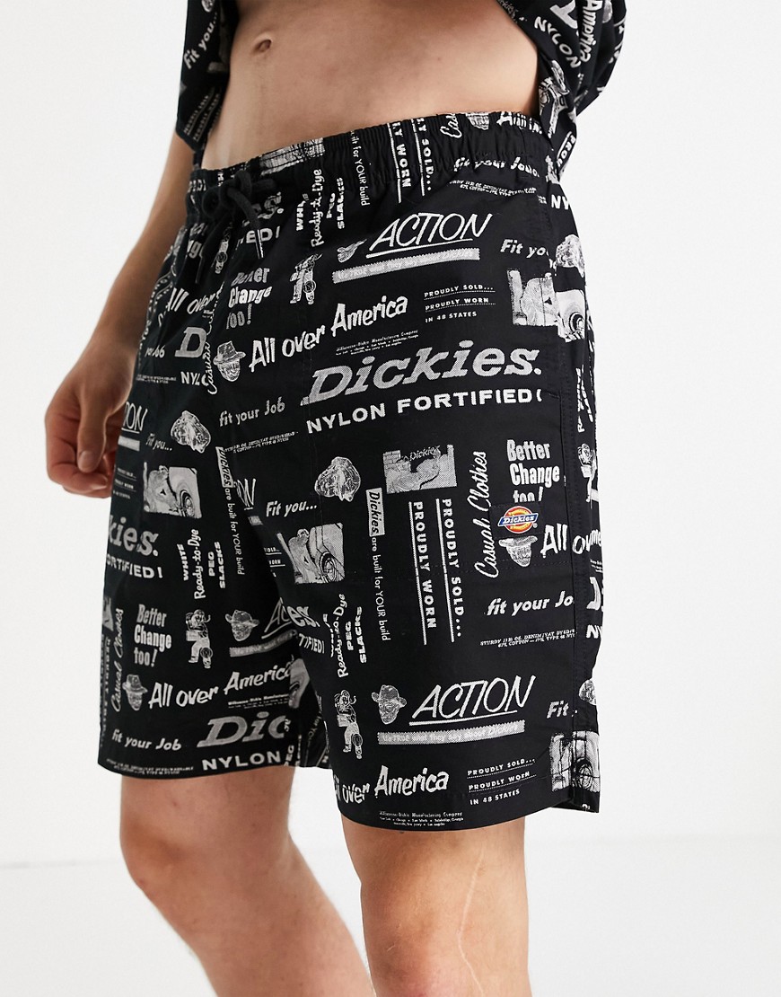 Dickies Pillager shorts in black
