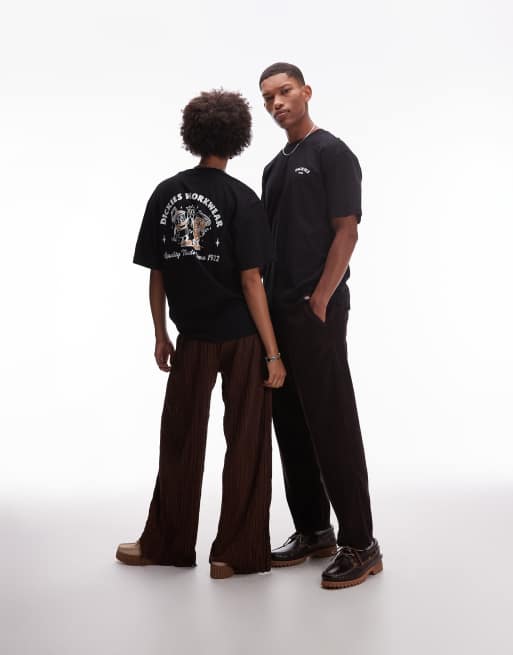 Dickies pizza graphic back print t-shirt in black - Exclusive to ASOS, 3 of 4