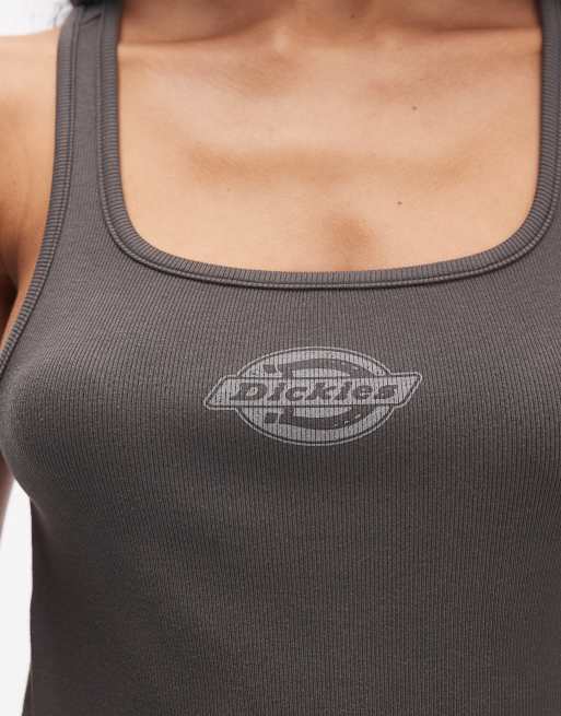 Dickies - Plainville - Sort overdel med firkantet hals og logo, 3 af 4