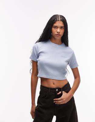 Dickies - Plentywood - Knapp geschnittenes T-Shirt in Blau