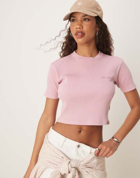 Dickies – Plentywood – Knapp geschnittenes T-Shirt in verwaschenem Rosa - view 1
