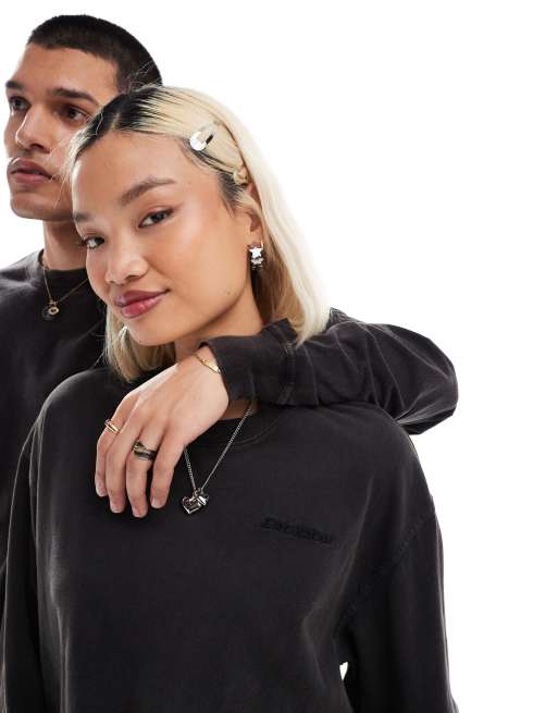 Dickies Plentywood long sleeved t-shirt in washed black, 2 of 4