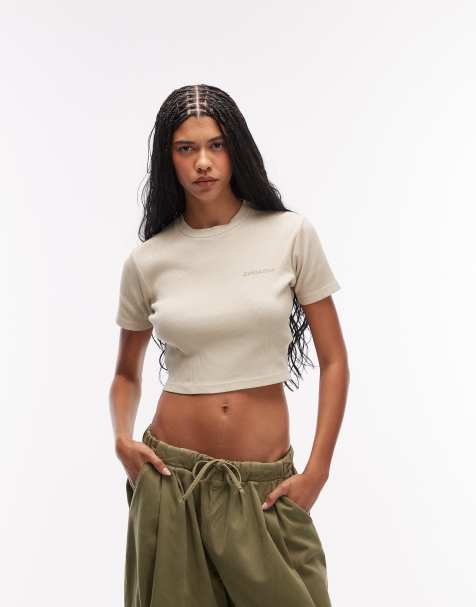 Dickies – Plentywood – Naturvit, kort t-shirt - view 1