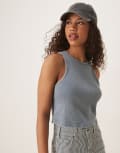 [Dickies] Dickies Plentywood singlet in washed blue XS BLUE
