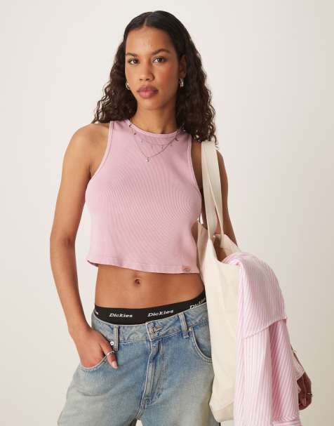 Dickies Plentywood singlet in washed pink - view 1