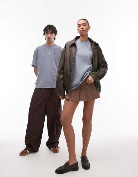 Dickies – Plentywood – T-Shirt in verwaschenem Mittelblau mit gleichfarbigem, kleinem Logo - view 1