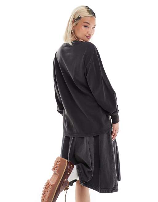 Dickies - Plentywood - Vasket sort T-shirt med lange ærmer, 4 af 4