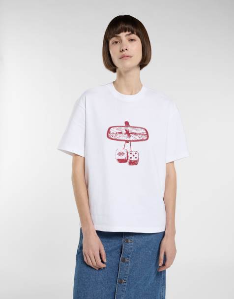 Dickies – Polk – Kurzärmliges T-Shirt in Weiß - view 1