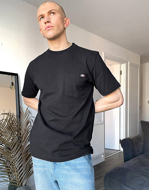 T-Shirts & Vests Dickies Porterdale pocket t-shirt in black 