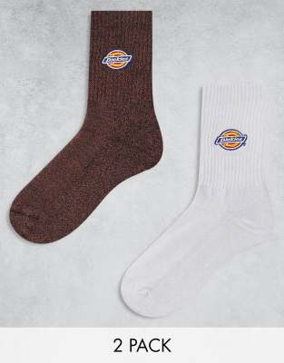 Dickies - Portsmouth - Knöchelsocken in Braun und Weiß