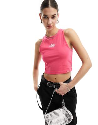 Dickies Powers singlet in dark pink