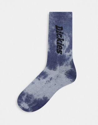 Dickies Raglan socks in tie dye blue