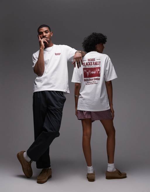 Dickies - Rally - T-shirt met grafische print op de achterkant in wit, 2 van 4