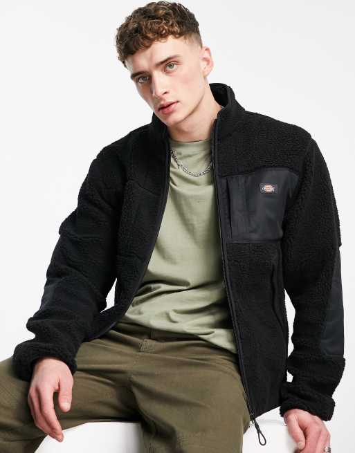 Dickies Red Chute fleece in black | ASOS