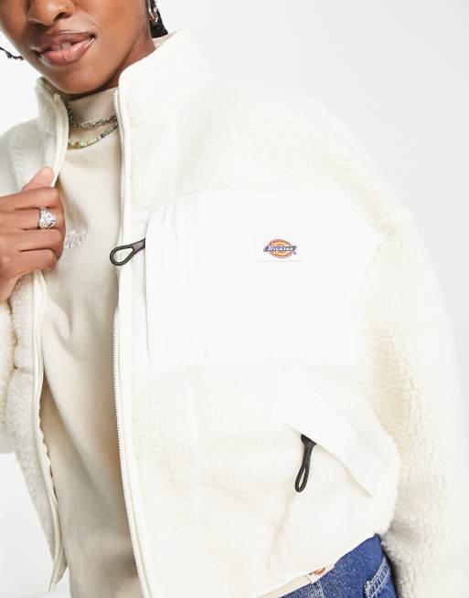 Dickies Red Chute fleece in cream | ASOS