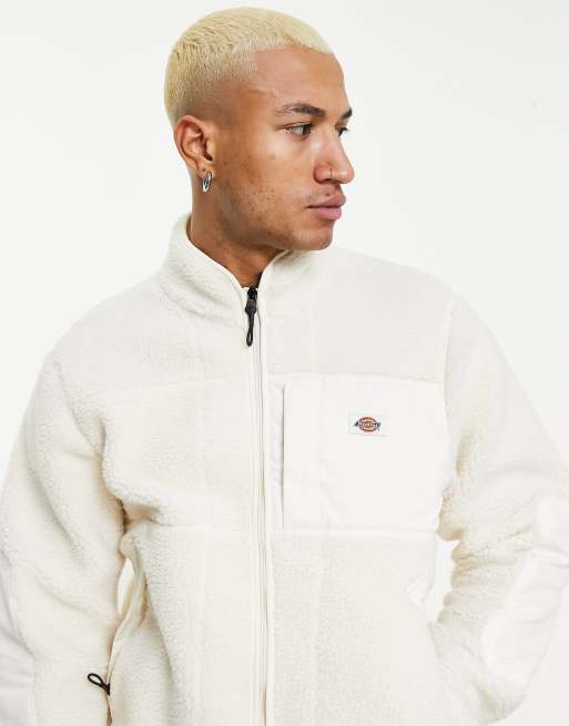 Dickies Red Chute fleece in off white ASOS