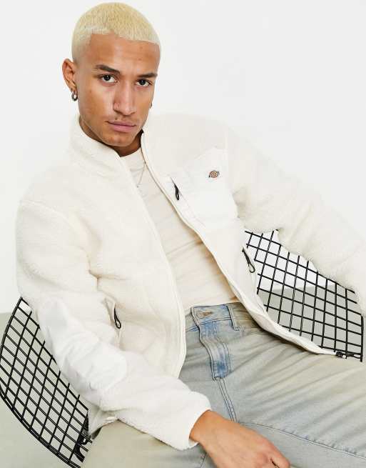 Dickies - Red Chute - Sherpa fleece in gebroken wit 