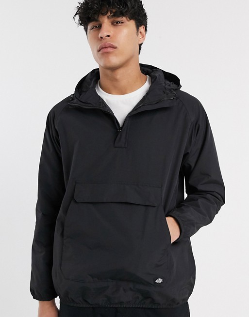Dickies Rexville overhead jacket with front pocket in black