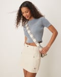 [Dickies] Dickies River Ranch western mini skirt in off white XL Off white