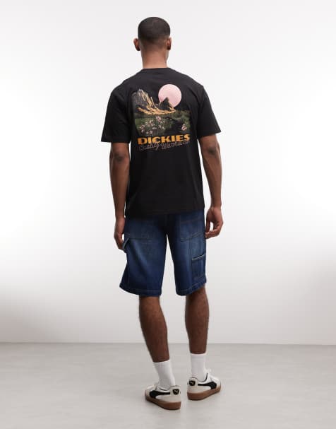 Dickies - Roaming Shores - Sort T-shirt med print på ryggen - Kun hos ASOS - view 1