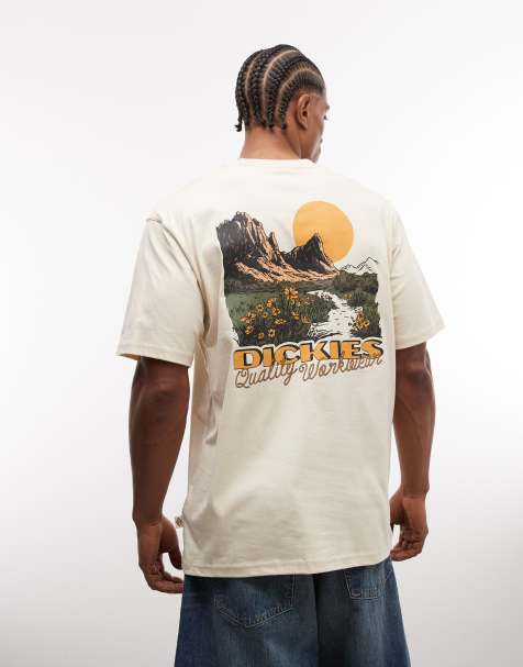 Dickies Roaming shores ss tee in light beige