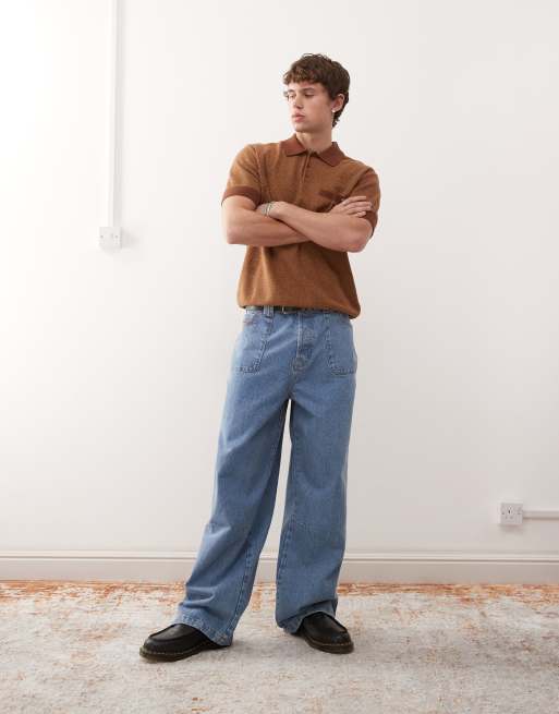 Dickies Rocky knit polo in brown, 2 of 4