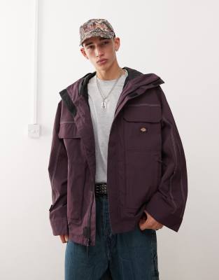 Dickies - Ronan - Giacca a vento viola con cappuccio - view 1