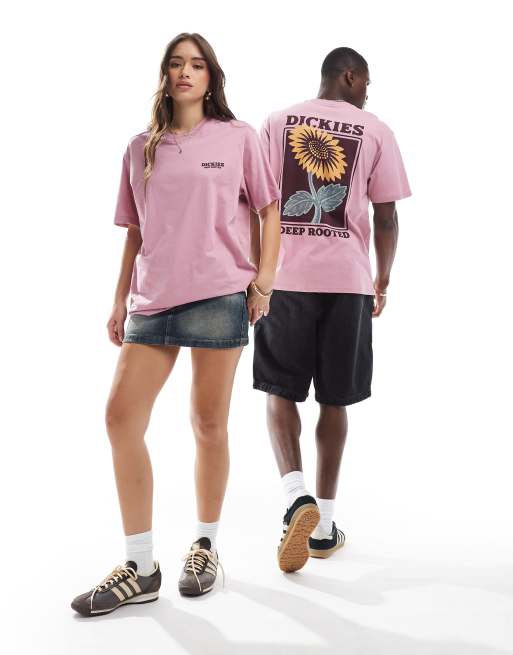 Dickies – Rosa t-shirt med solrostryck baktill – Exklusivt hos ASOS, 2 av 4