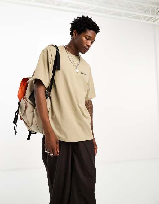 Dickies – Rose Lodge – Kakifärgad t-shirt med landskapstryck baktill, 4 av 4
