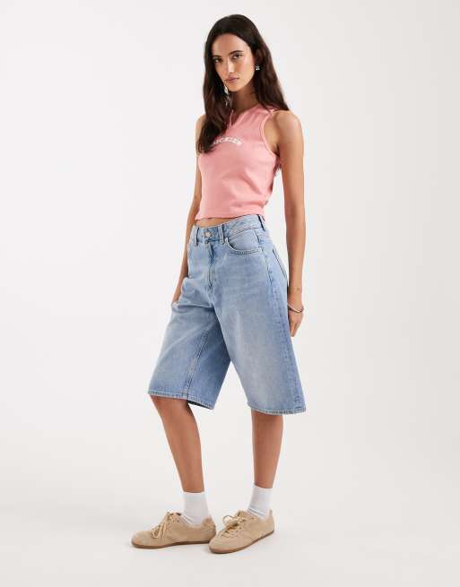 Dickies – Różowy podkoszulek z dekoltem w kształcie litery V, 2 z 4