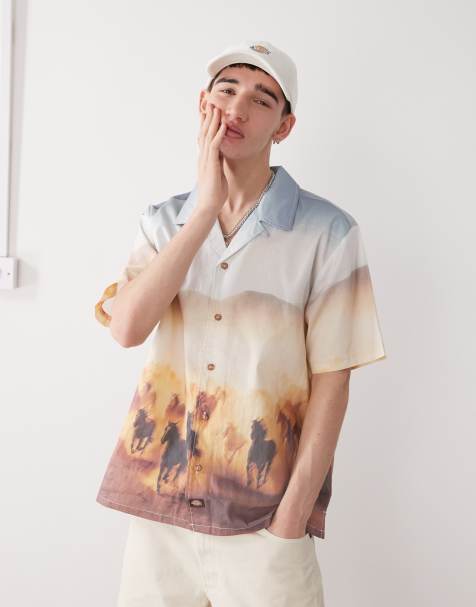 Dickies Running Wild button-up shirt in multi - view 1