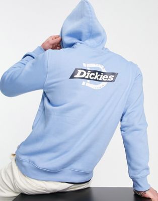 Dickies Ruston back print hoodie in blue
