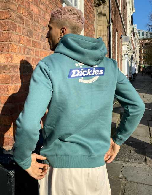 Dickies Ruston back print hoodie in green