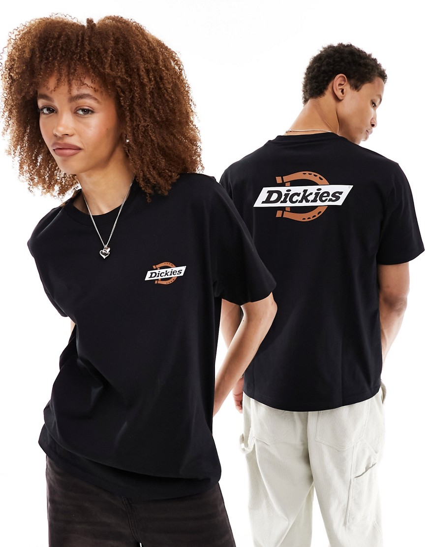 Dickies ruston back print t-shirt in black