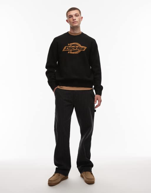 Dickies - Ruston - Pull en maille à logo cheval oversize sur le devant - Noir, 2 de 5