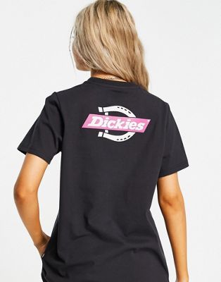 Dickies - Ruston - T-shirt avec logo imprimé au dos - Noir