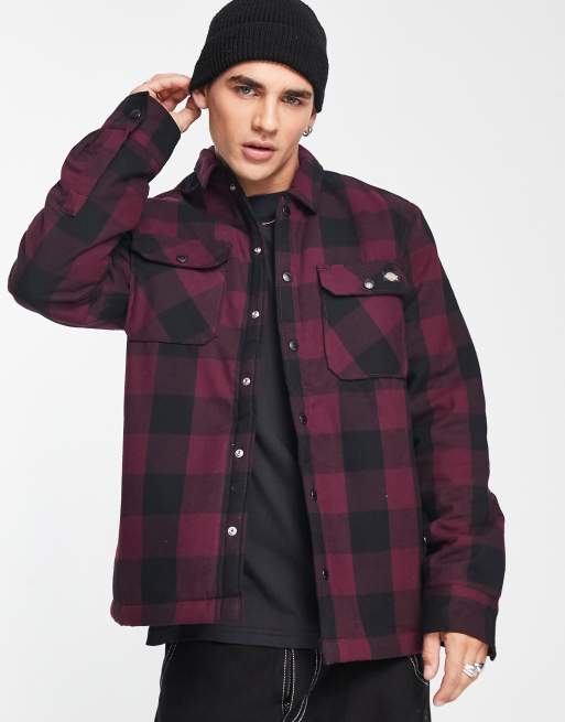  Dickies - Sacramento - Camicia bordeaux foderata