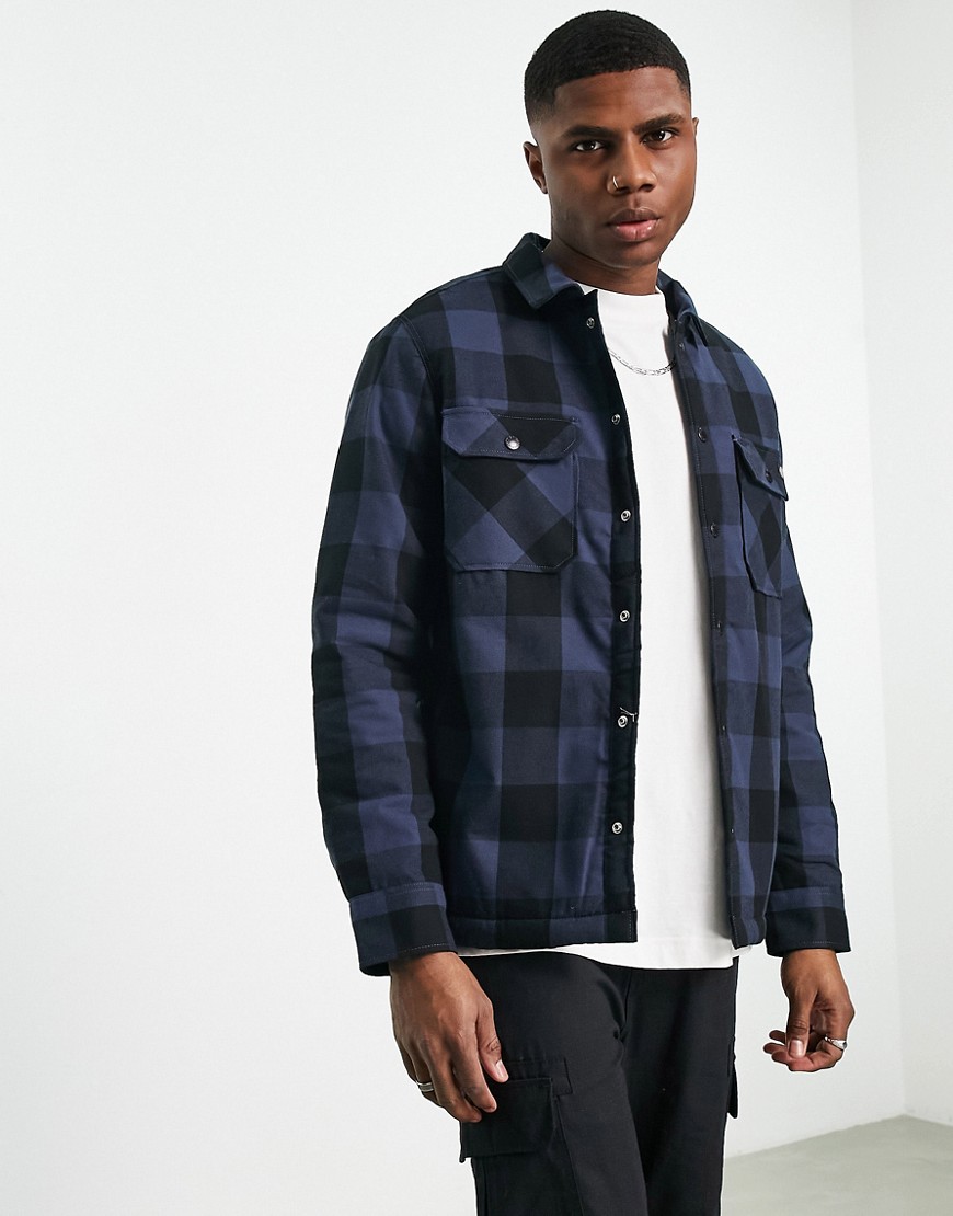 Dickies Sacramento lined shirt in navy blue
