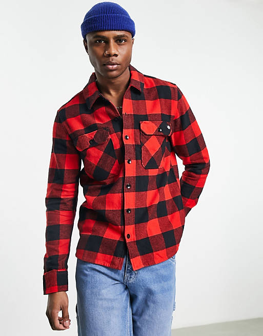 Dickies Sacramento shirt in red check  