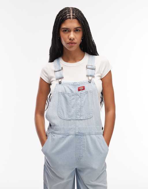 Dickies - Salopette en jean ample - Bleu clair, 2 de 4