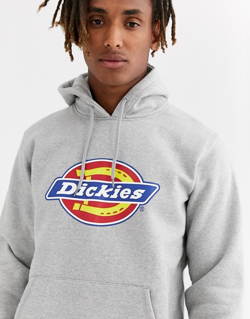 Dickies San Antonio hoodie with large logo in grey