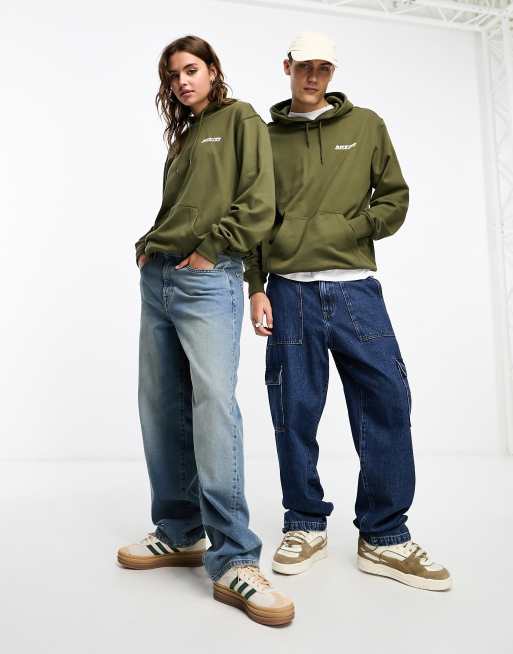 Dickies – Sandy – Zielona bluza z kapturem i nadrukiem na plecach, 3 z 4