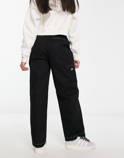 Dickies - Sawyerville - Sorte bukser med lige pasform og dobbelte knæsyninger, 2 af 4