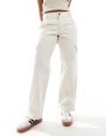 [Dickies] Dickies seasonal cargo pants in off white W34 WHITE