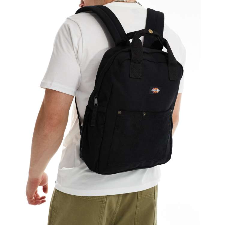 Black corduroy backpack best sale