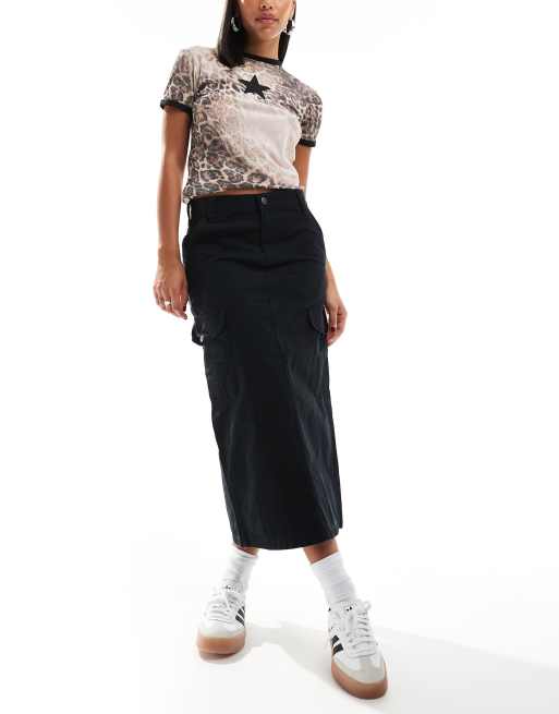 Dickies – Seasonal – Czarna spódnica bojówkowa maxi