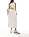 [Dickies] Dickies seasonal maxi cargo skirt in off white W24 WHITE