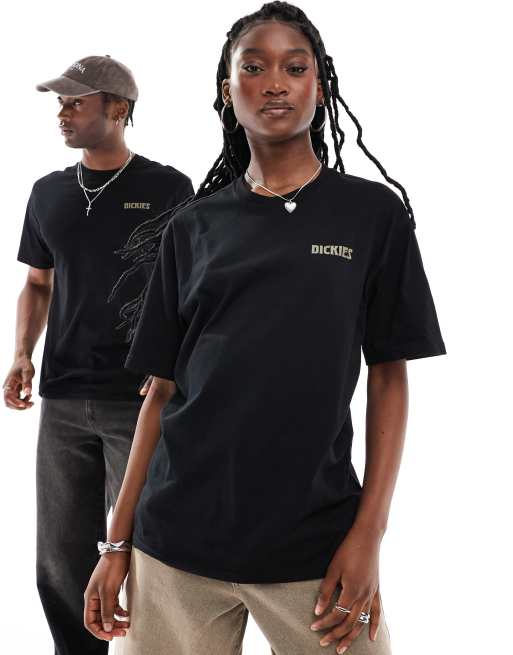 Dickies seeley lake back print t-shirt in black, 2 of 4