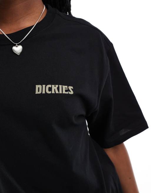 Dickies – Seeley Lake – Czarny T-shirt z nadrukiem na plecach, 3 z 4