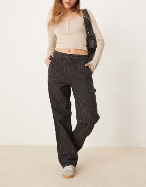 Dickies - Service - Pantalon style charpentier à rayures - Noir - view 1